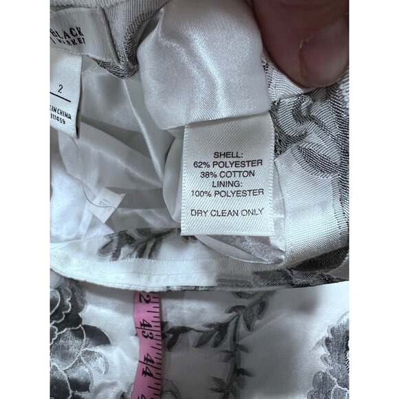 White House Black Market Floral Blazer & Pencil Skirt Set Elegant Formal Wear Wh - Picture 10 of 12